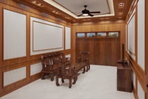 🏠 Thi công ốp trần – tường gỗ nhựa cho nhà phố hiện đại | Giải pháp bền đẹp, không lỗi mốt 1