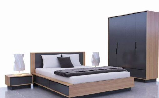 Thi công giường – tủ bằng gỗ MDF cốt xanh chống ẩm – Đẹp bền, sang trọng, hiện đại 3