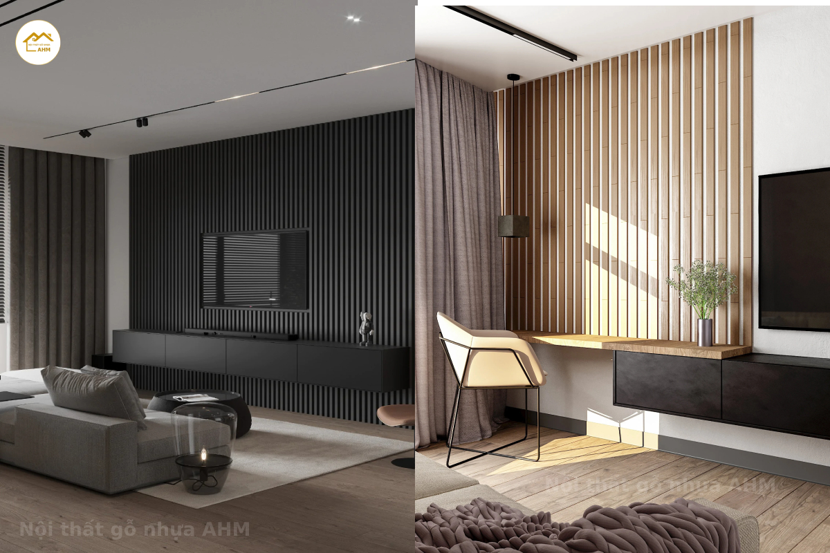 Lam sóng gỗ nhựa AHM – phù thủy đa phong cách cho không gian kiến trúc 3