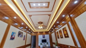 Thi công trần nhựa giả gỗ nhị cấp, tam cấp – Giải pháp hoàn hảo thay thế trần gỗ truyền thống 17